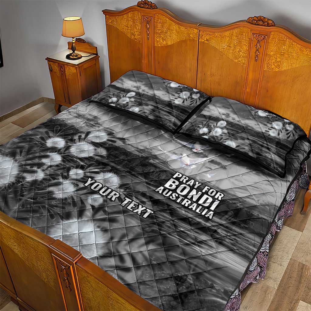 Bondi Beach Sydney Personalised Quilt Bed Set Pray For Bondi Australia - Aussie Hoodie