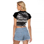 Bondi Beach Sydney Personalised Raglan Cropped T Shirt Pray For Bondi Australia - Aussie Hoodie