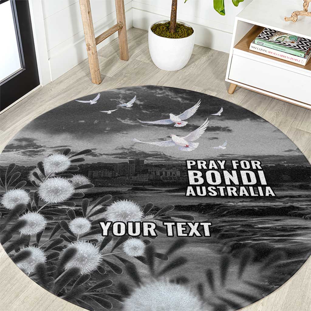 Bondi Beach Sydney Personalised Round Carpet Pray For Bondi Australia - Aussie Hoodie