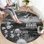 Bondi Beach Sydney Personalised Round Carpet Pray For Bondi Australia - Aussie Hoodie