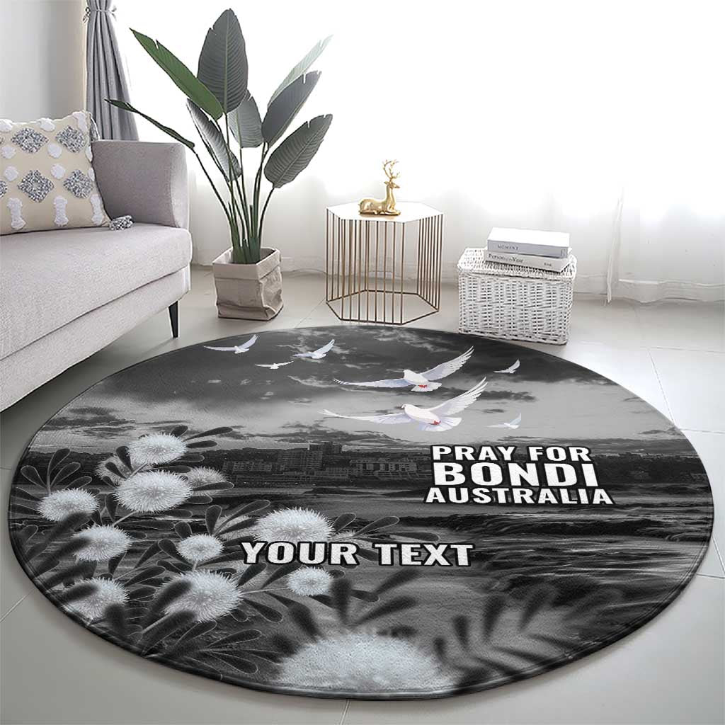 Bondi Beach Sydney Personalised Round Carpet Pray For Bondi Australia - Aussie Hoodie