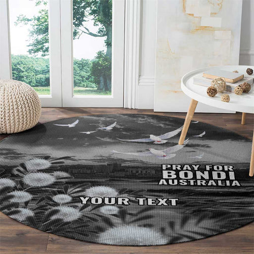 Bondi Beach Sydney Personalised Round Carpet Pray For Bondi Australia - Aussie Hoodie