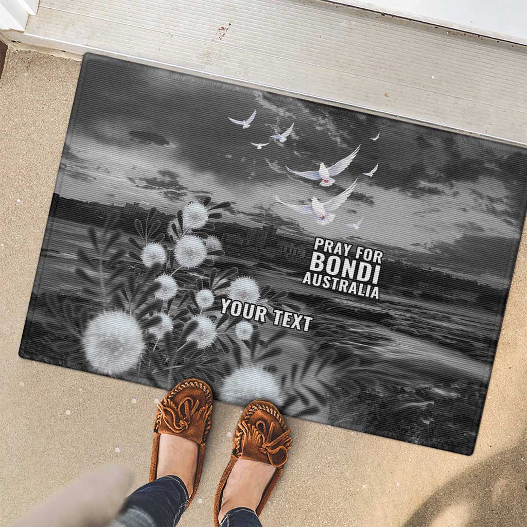 Bondi Beach Sydney Personalised Rubber Doormat Pray For Bondi Australia - Aussie Hoodie