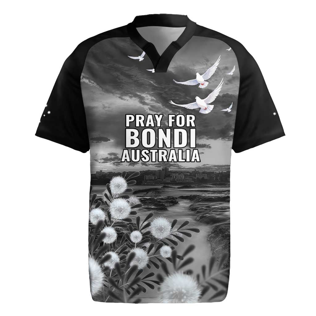 Bondi Beach Sydney Personalised Rugby Jersey Pray For Bondi Australia - Aussie Hoodie