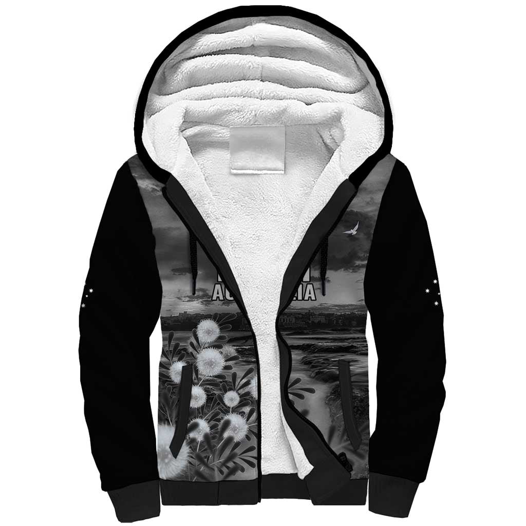Bondi Beach Sydney Personalised Sherpa Hoodie Pray For Bondi Australia - Aussie Hoodie