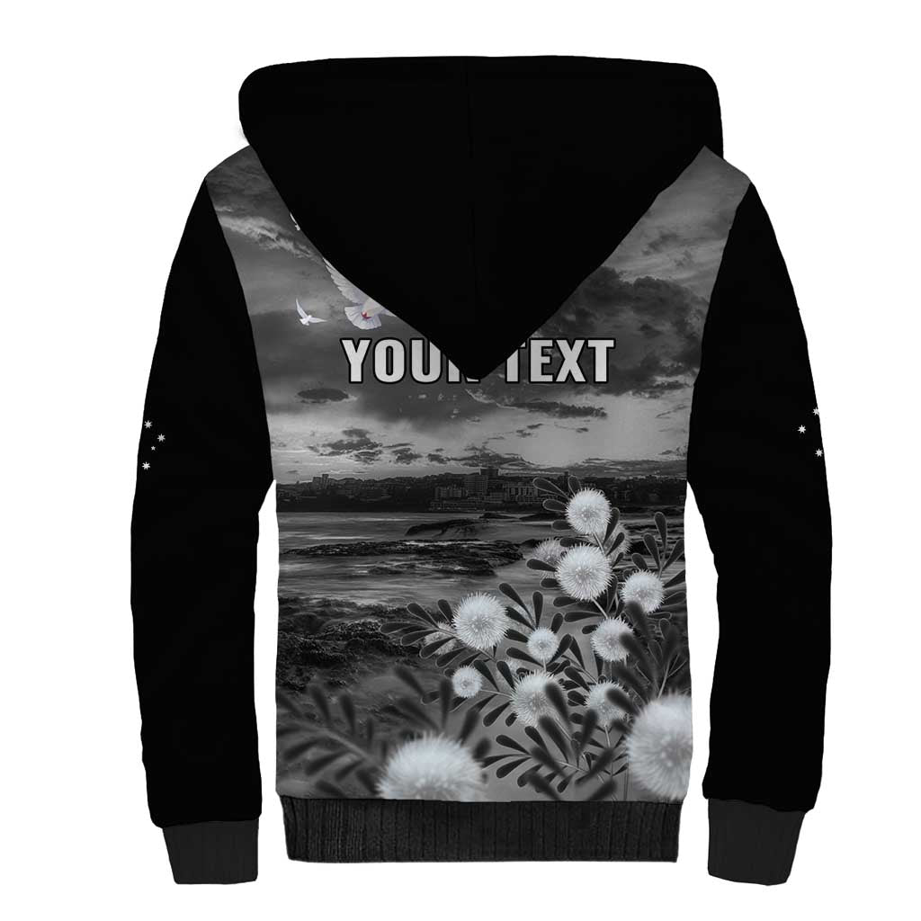 Bondi Beach Sydney Personalised Sherpa Hoodie Pray For Bondi Australia - Aussie Hoodie