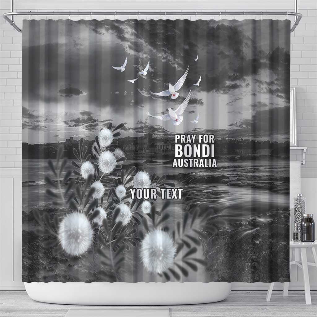 Bondi Beach Sydney Personalised Shower Curtain Pray For Bondi Australia - Aussie Hoodie