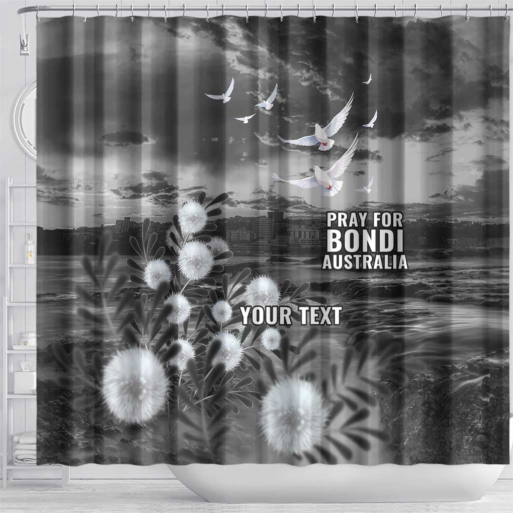 Bondi Beach Sydney Personalised Shower Curtain Pray For Bondi Australia - Aussie Hoodie