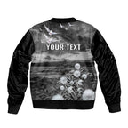 Bondi Beach Sydney Personalised Sleeve Zip Bomber Jacket Pray For Bondi Australia - Aussie Hoodie