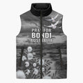 Bondi Beach Sydney Personalised Sleeveless Puffer Jacket Pray For Bondi Australia - Aussie Hoodie