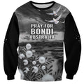 Bondi Beach Sydney Personalised Sweatshirt Pray For Bondi Australia - Aussie Hoodie