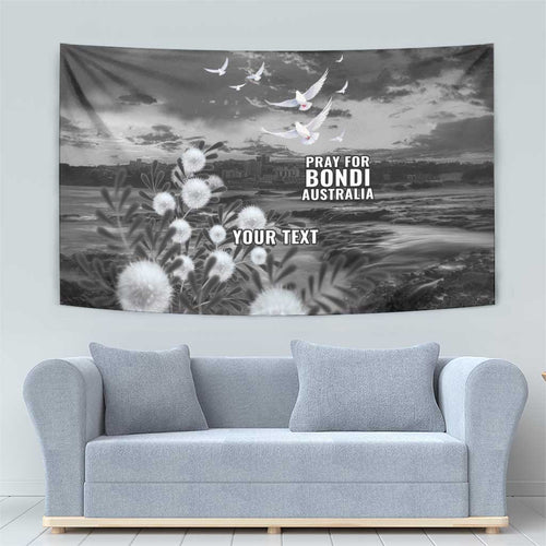 Bondi Beach Sydney Personalised Tapestry Pray For Bondi Australia - Aussie Hoodie
