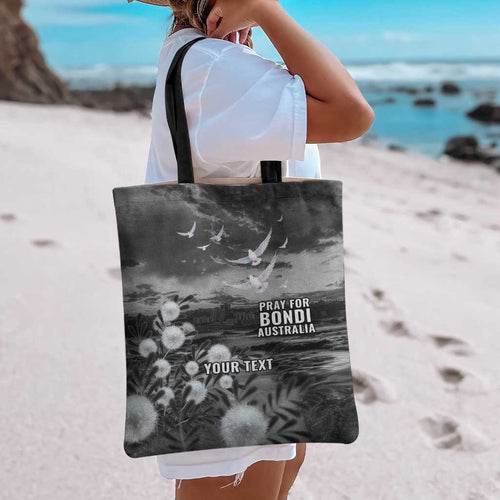 Bondi Beach Sydney Personalised Tote Bag Pray For Bondi Australia - Aussie Hoodie