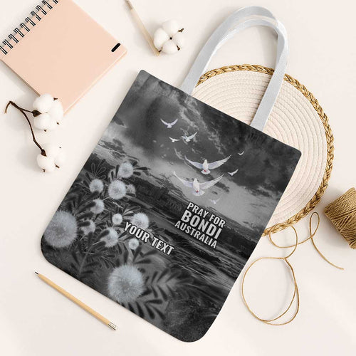Bondi Beach Sydney Personalised Tote Bag Pray For Bondi Australia - Aussie Hoodie
