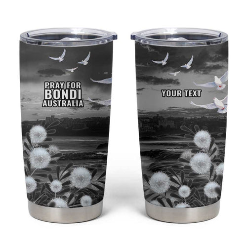 Bondi Beach Sydney Personalised Tumbler Cup Pray For Bondi Australia - Aussie Hoodie