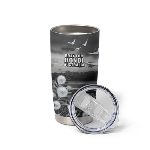 Bondi Beach Sydney Personalised Tumbler Cup Pray For Bondi Australia - Aussie Hoodie