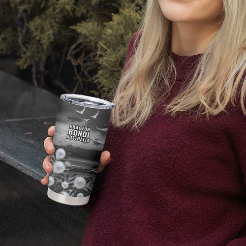 Bondi Beach Sydney Personalised Tumbler Cup Pray For Bondi Australia - Aussie Hoodie