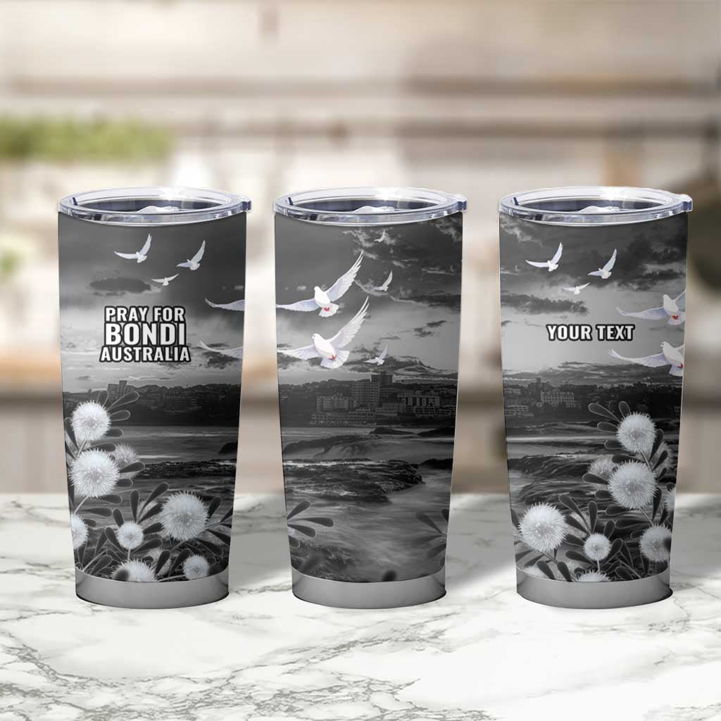 Bondi Beach Sydney Personalised Tumbler Cup Pray For Bondi Australia - Aussie Hoodie