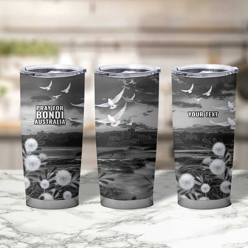 Bondi Beach Sydney Personalised Tumbler Cup Pray For Bondi Australia - Aussie Hoodie