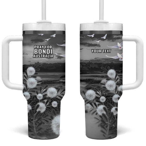 Bondi Beach Sydney Personalised Tumbler With Handle Pray For Bondi Australia - Aussie Hoodie