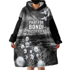 Bondi Beach Sydney Personalised Wearable Blanket Hoodie Pray For Bondi Australia - Aussie Hoodie