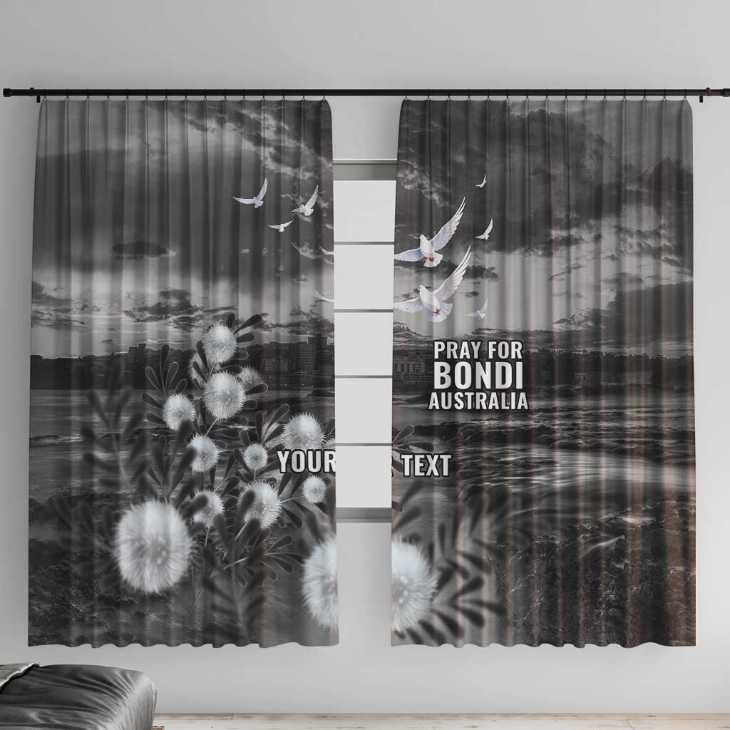 Bondi Beach Sydney Personalised Window Curtain Pray For Bondi Australia - Aussie Hoodie