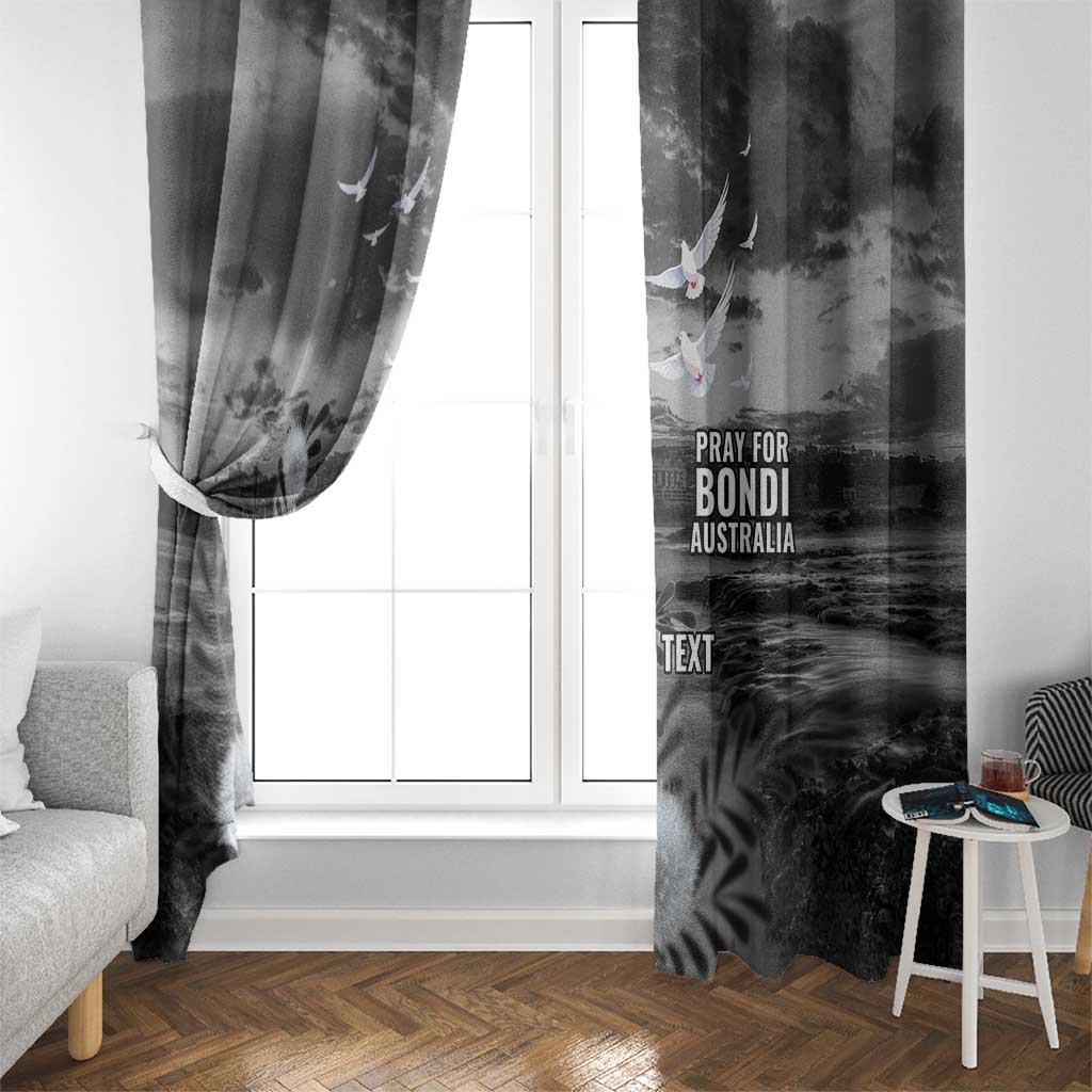 Bondi Beach Sydney Personalised Window Curtain Pray For Bondi Australia - Aussie Hoodie