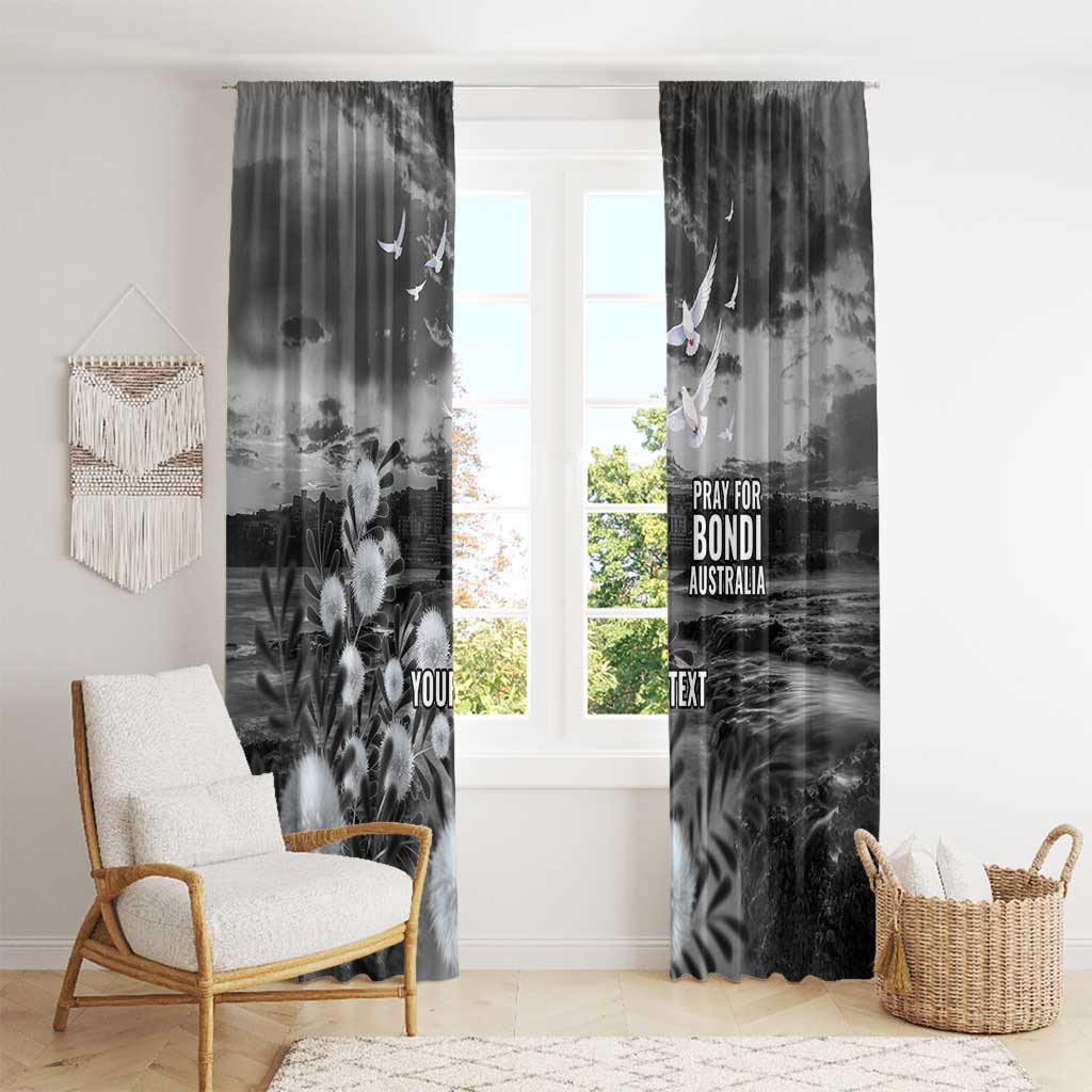 Bondi Beach Sydney Personalised Window Curtain Pray For Bondi Australia - Aussie Hoodie