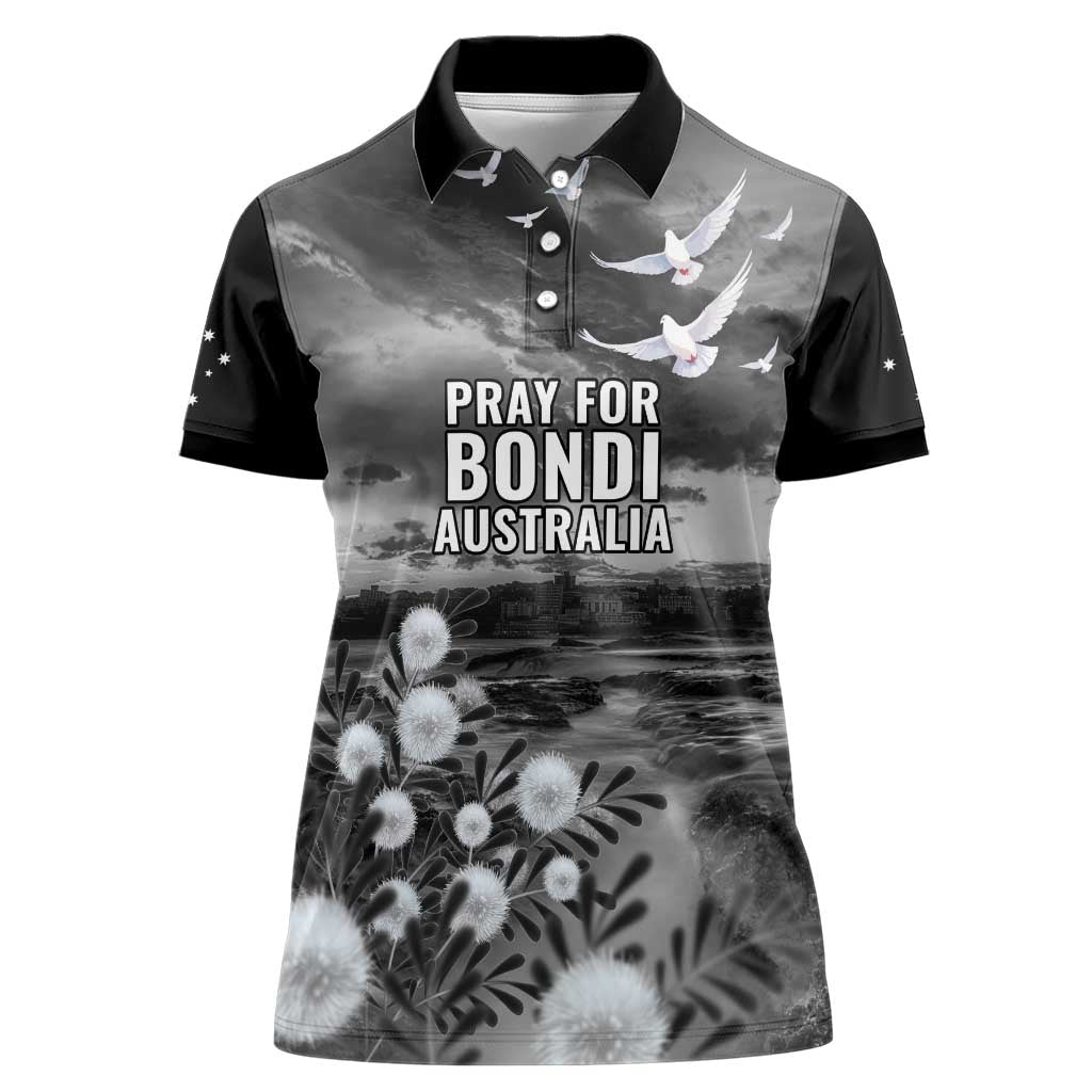 Bondi Beach Sydney Personalised Women Polo Shirt Pray For Bondi Australia - Aussie Hoodie
