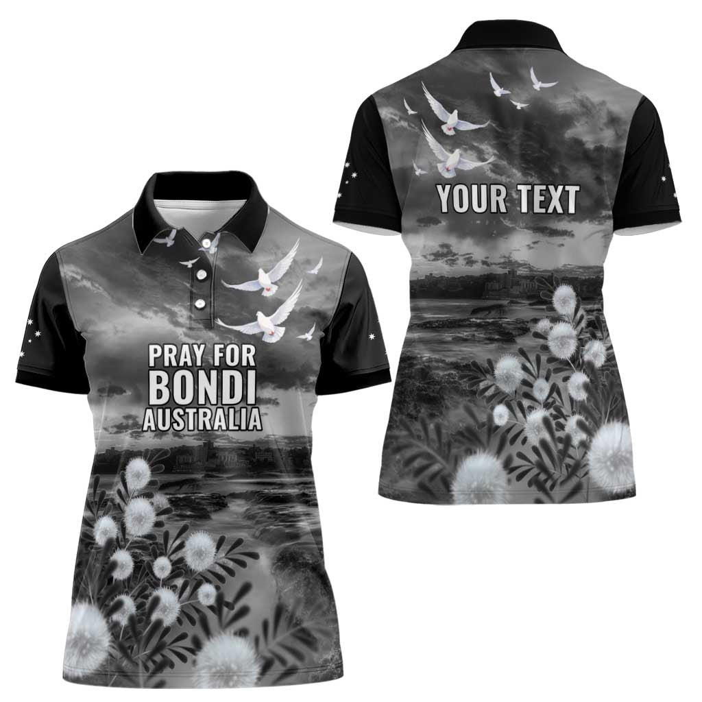 Bondi Beach Sydney Personalised Women Polo Shirt Pray For Bondi Australia - Aussie Hoodie
