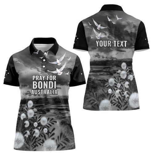 Bondi Beach Sydney Personalised Women Polo Shirt Pray For Bondi Australia - Aussie Hoodie