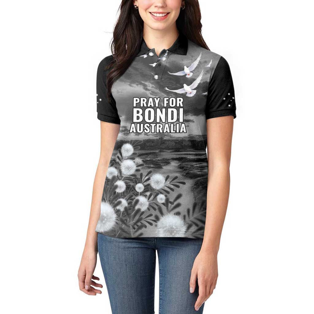 Bondi Beach Sydney Personalised Women Polo Shirt Pray For Bondi Australia - Aussie Hoodie