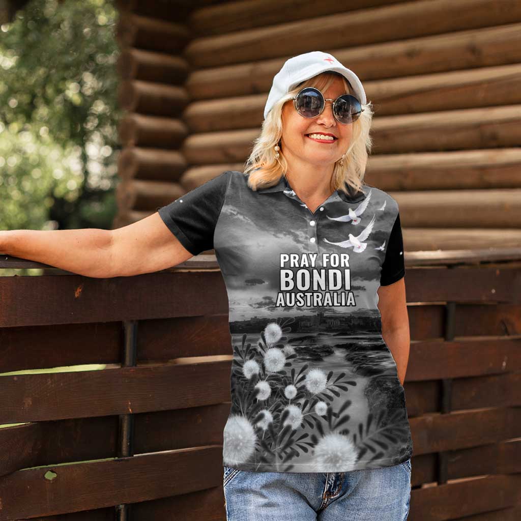Bondi Beach Sydney Personalised Women Polo Shirt Pray For Bondi Australia - Aussie Hoodie