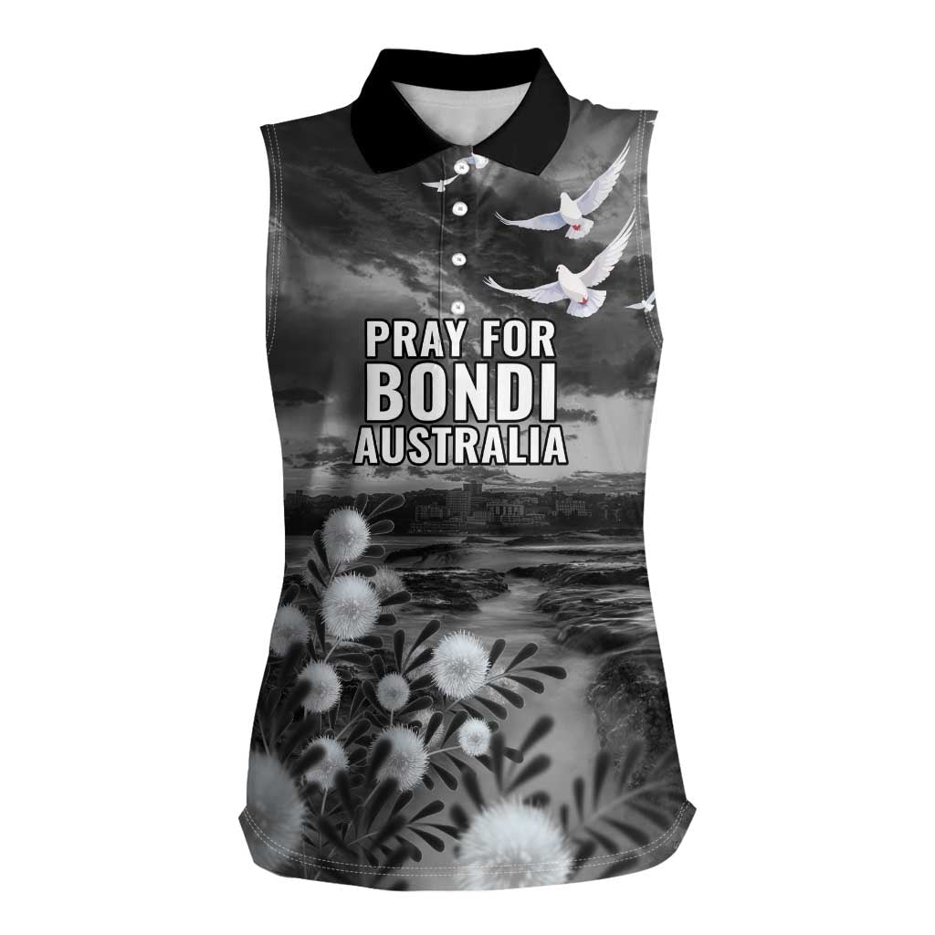Bondi Beach Sydney Personalised Women Sleeveless Polo Shirt Pray For Bondi Australia - Aussie Hoodie