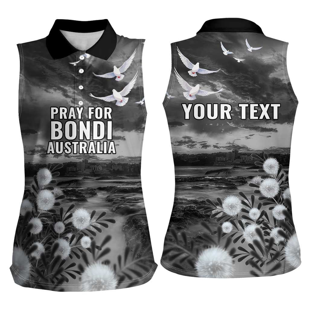 Bondi Beach Sydney Personalised Women Sleeveless Polo Shirt Pray For Bondi Australia - Aussie Hoodie