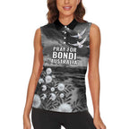 Bondi Beach Sydney Personalised Women Sleeveless Polo Shirt Pray For Bondi Australia - Aussie Hoodie