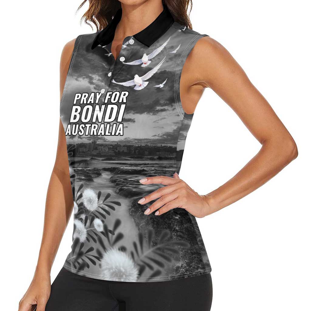 Bondi Beach Sydney Personalised Women Sleeveless Polo Shirt Pray For Bondi Australia - Aussie Hoodie