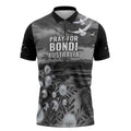 Bondi Beach Sydney Personalised Zipper Polo Shirt Pray For Bondi Australia - Aussie Hoodie
