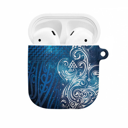Matariki Galaxy AirPods Case Maori Taniko Pattern