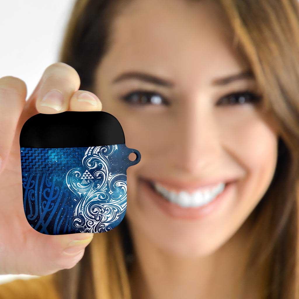 Matariki Galaxy AirPods Case Maori Taniko Pattern