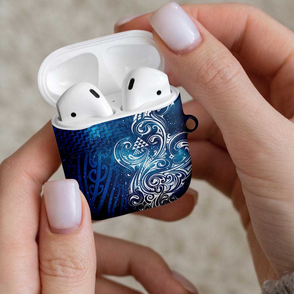 Matariki Galaxy AirPods Case Maori Taniko Pattern