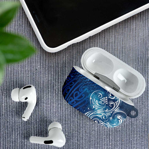 Matariki Galaxy AirPods Case Maori Taniko Pattern