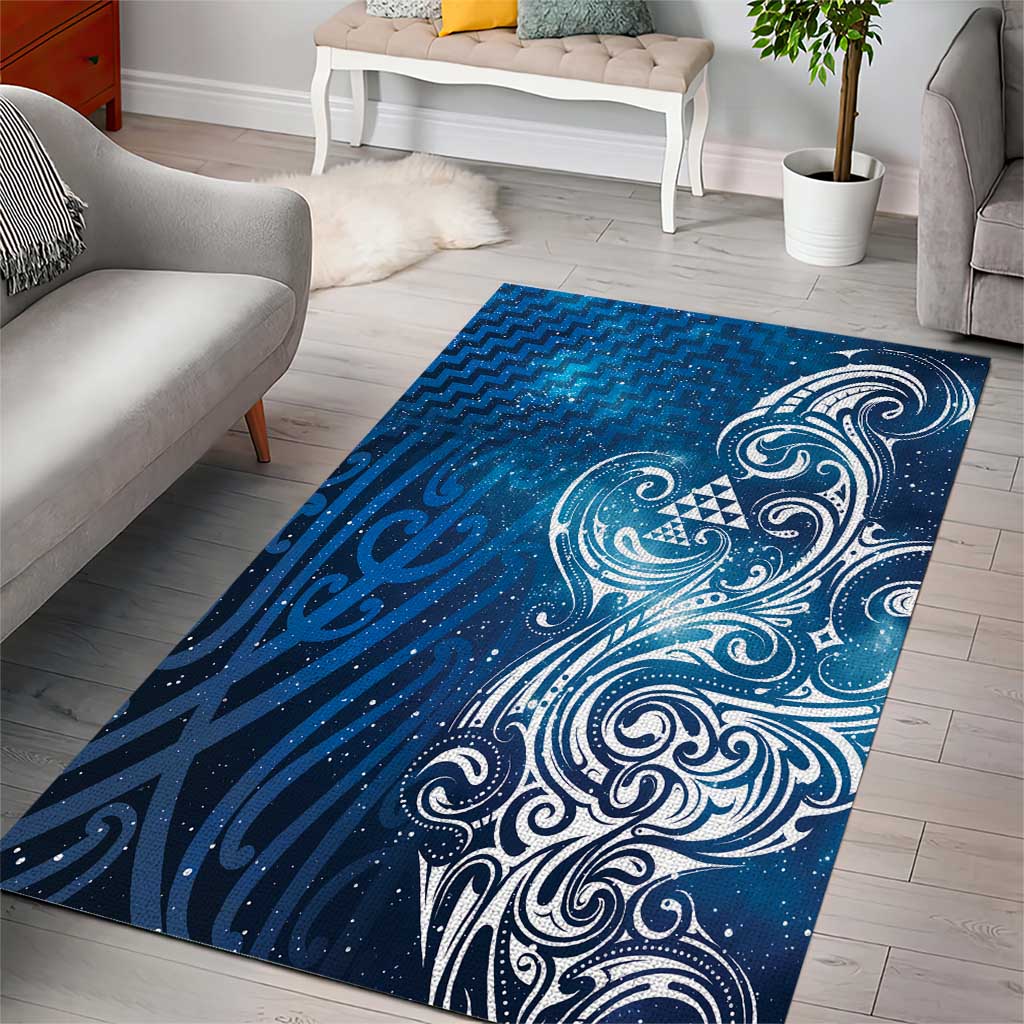 Matariki Galaxy Area Rug Maori Taniko Pattern