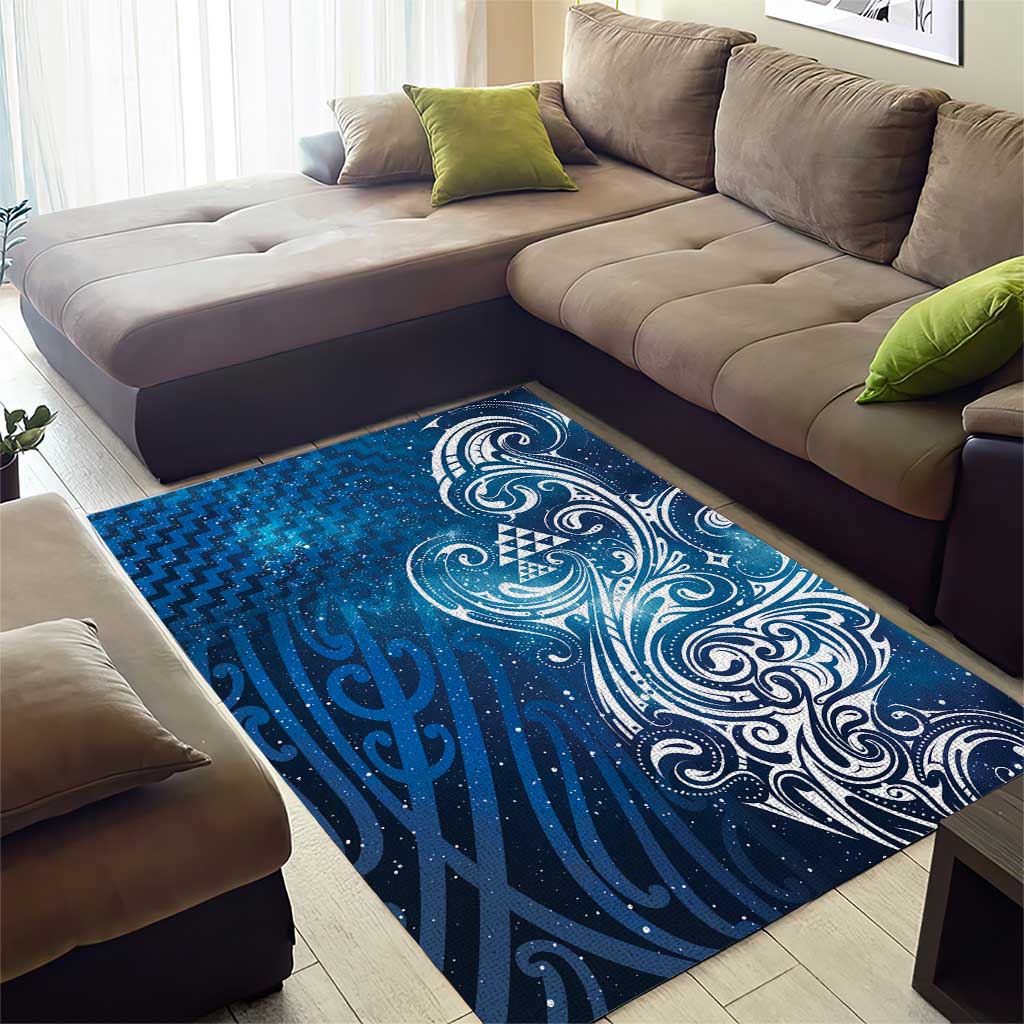 Matariki Galaxy Area Rug Maori Taniko Pattern