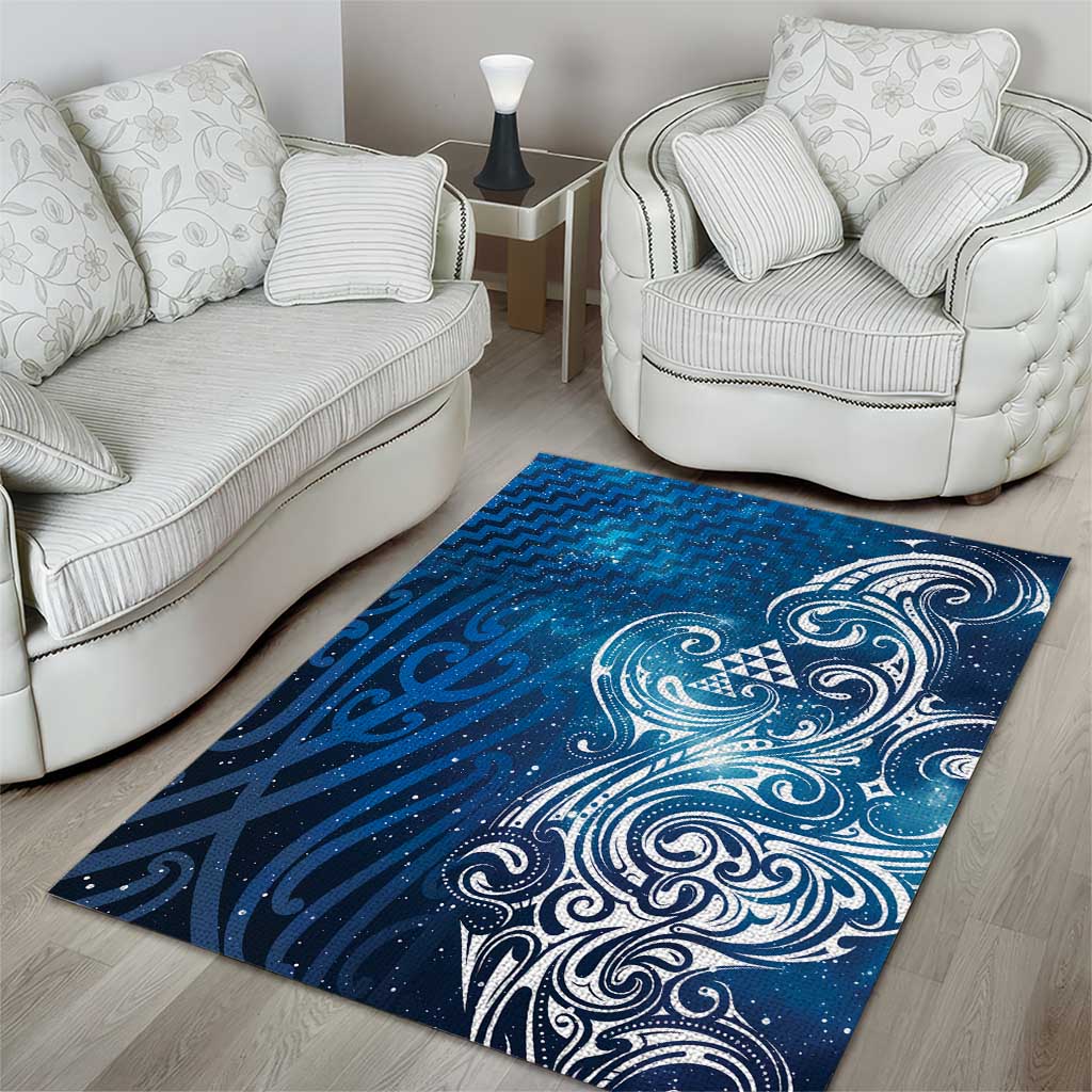 Matariki Galaxy Area Rug Maori Taniko Pattern