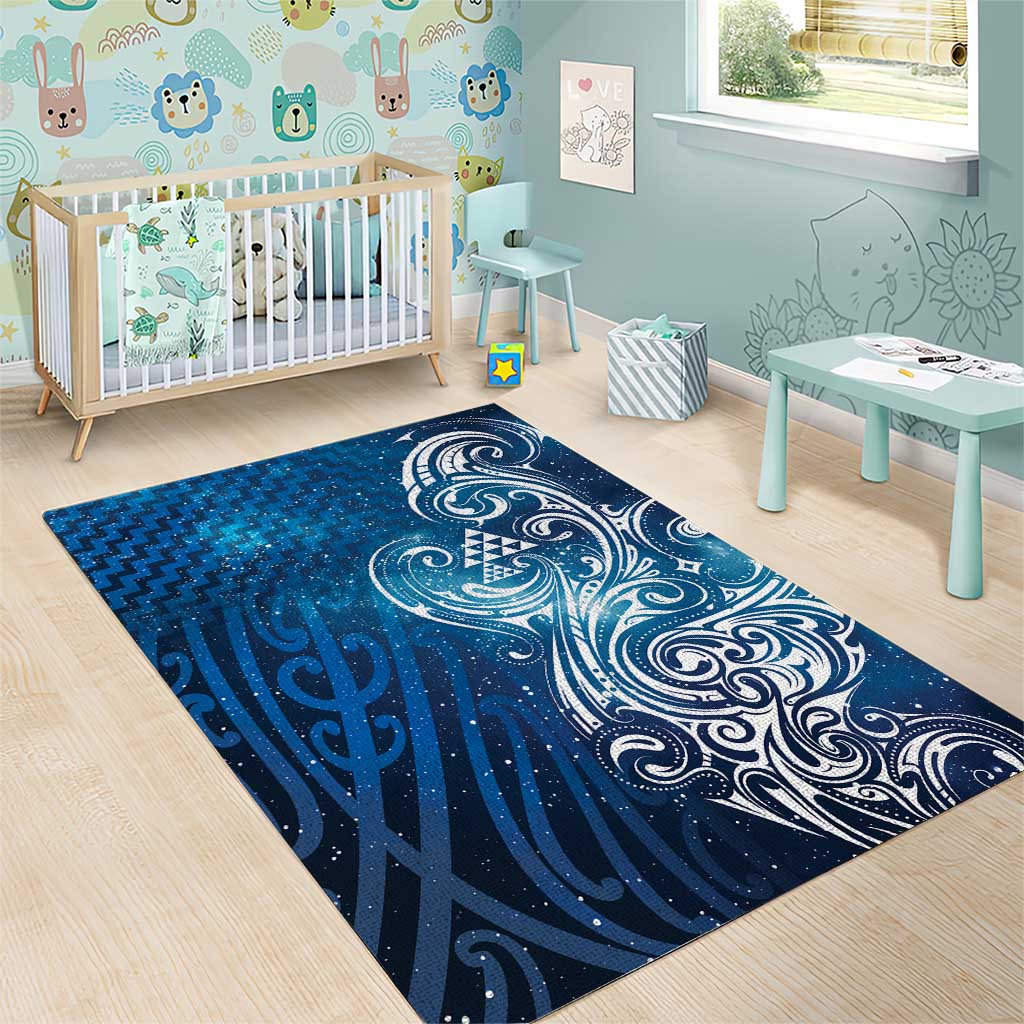 Matariki Galaxy Area Rug Maori Taniko Pattern
