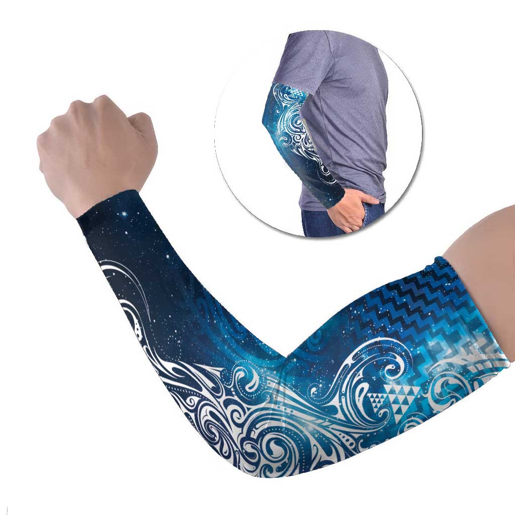 Matariki Galaxy Arm Sleeves Maori Taniko Pattern