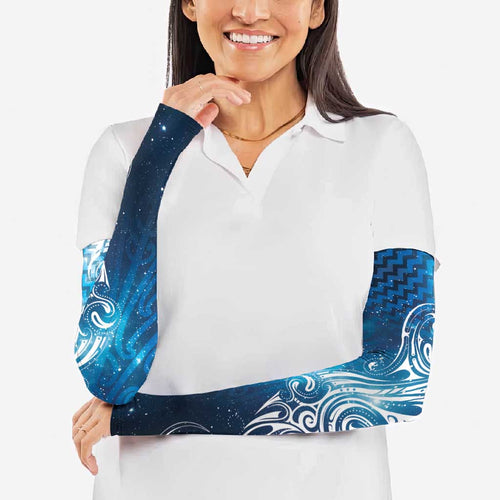 Matariki Galaxy Arm Sleeves Maori Taniko Pattern