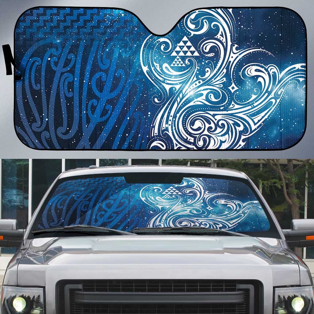 Matariki Galaxy Auto Sun Shade Maori Taniko Pattern