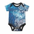 Matariki Galaxy Baby Onesie Maori Taniko Pattern